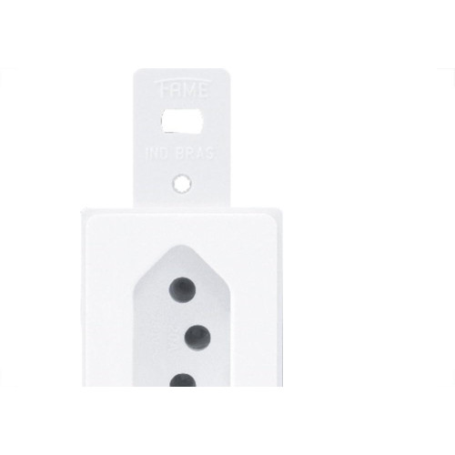 Conjunto Fame 4X2 Branco Sem Placa 1Tomada 20A 
