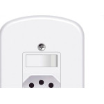 Conjunto Fame 4X2 Branco Com Placa 1Paralelo+Tomada 10A 