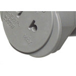 Pino Adaptador (Entrada =2 Redondo/Saida =2 Universal) Interneed Cinza 37804 - Kit C/10 