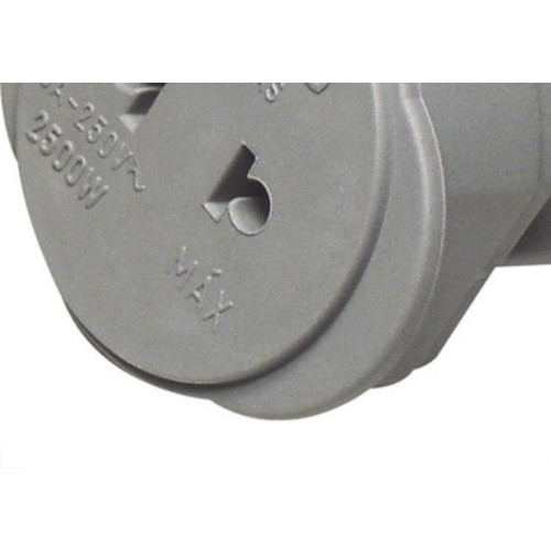 Pino Adaptador (Entrada =2 Redondo/Saida =2 Universal) Interneed Cinza 37804 - Kit C/10 