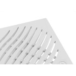 Grelha Plastica Tigre Quadrada Branca 15X15 