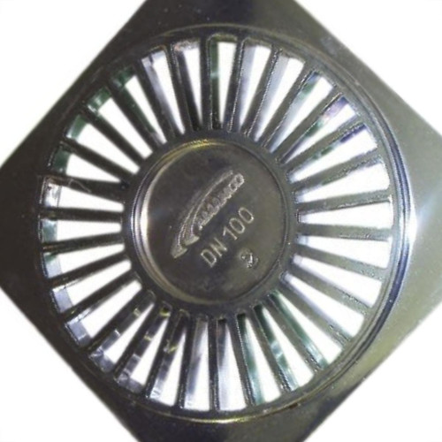 Grelha Plastica Amanco Quadrada Cromada 10X10 90604