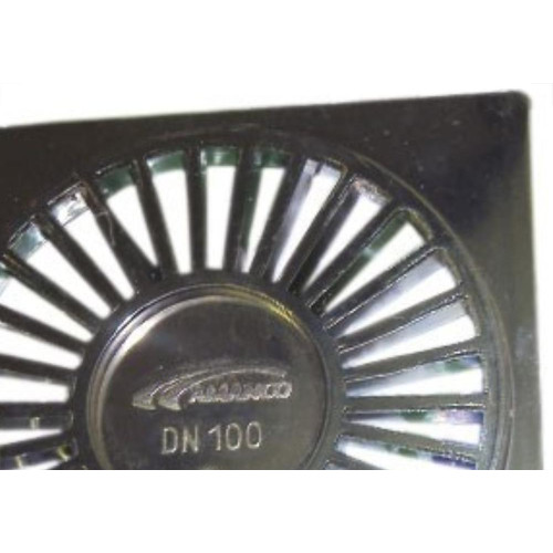 Grelha Plastica Amanco Quadrada Cromada 10X10 90604