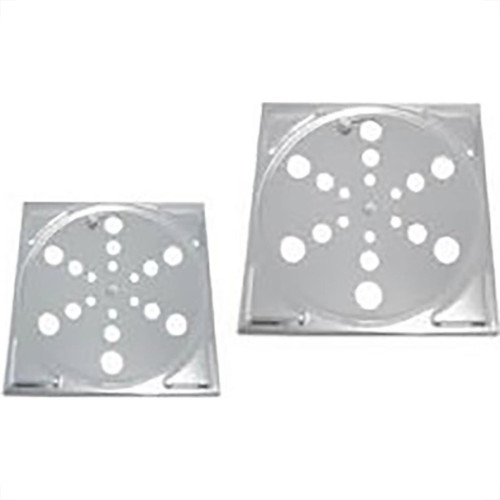 Grelha Plastica Amanco Quadrada Cromada 15X15 90605
