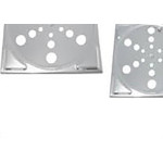Grelha Plastica Amanco Quadrada Cromada 15X15 90605