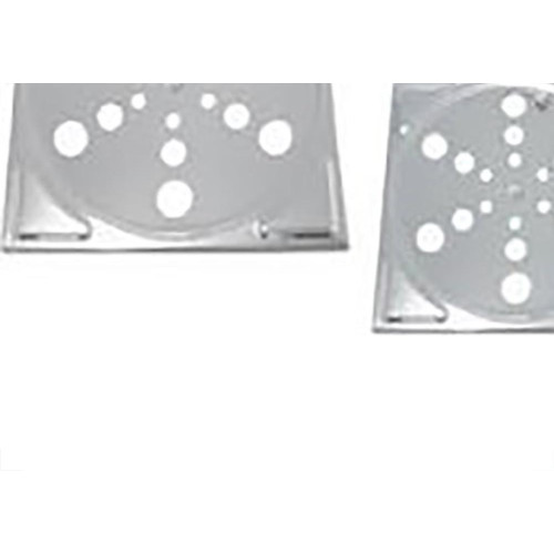 Grelha Plastica Amanco Quadrada Cromada 15X15 90605