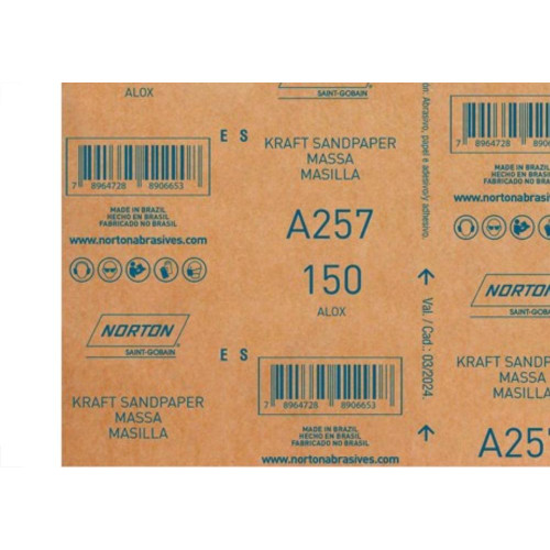 Lixa Massa Norton 150 A257 - Kit C/50 