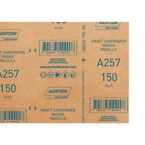 Lixa Massa Norton 150 A257 - Kit C/50 