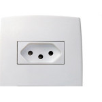 Conjunto Pial Plus 4X2 Branco Com Placa(2Tomadas 10A) 615075