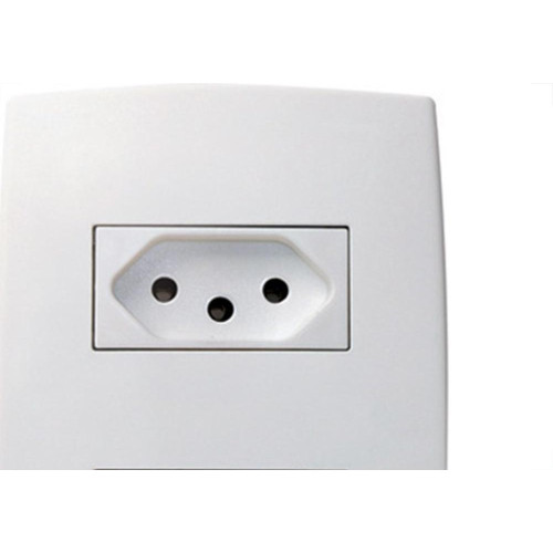 Conjunto Pial Plus 4X2 Branco Com Placa(2Tomadas 10A) 615075