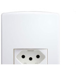 Conjunto Siena 4X2 Branco Com Placa (1Tomada 10A) 6081
