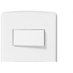 Conjunto Siena 4X2 Branco Com Placa (1Simples+1Tomada10A) 6084
