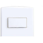 Conjunto Siena 4X2 Branco Com Placa (1Paralelo+1Tomada 10A) 6085
