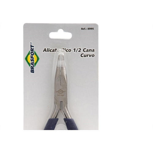 Alicate Mini Brasfort Bico 1/2 Cana Curvo 8995