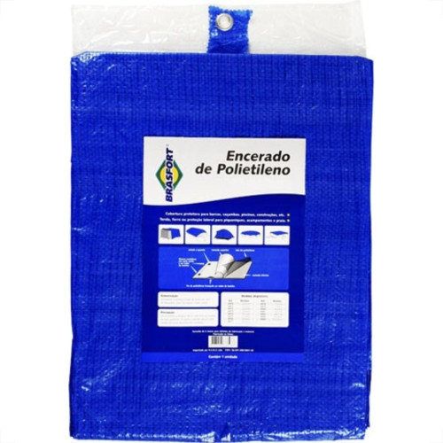 Lona Carreteiro Brasfort Azul 3X 2M 100 Gramas Por M² 8971
