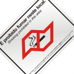 Placa Sinalizacao Aluminio 20X25 ''Lei Antifumo'' 180Sp