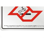 Placa Sinalizacao Aluminio 20X25 ''Lei Antifumo'' 180Sp