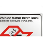 Placa Sinalizacao Aluminio 20X25 ''Lei Antifumo'' 180Sp