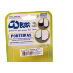 Ponteira Cadeira Engedom 30X30 Interno Preta 4 Pecas Quadrado 3021