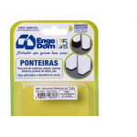 Ponteira Cadeira Engedom ''Pe'' Externo Preta   5/8'' 8 Pecas Redondo 3182