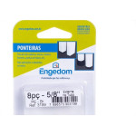 Ponteira Cadeira Engedom ''Pe'' Externo Branca   5/8'' 8 Pecas Redondo 3199