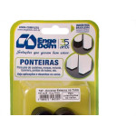 Ponteira Cadeira Engedom ''Pe'' Externo Preta   7/8'' 8 Pecas Redondo 3229