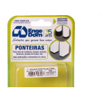 Ponteira Cadeira Engedom ''Pe'' Externo Preta  1'' 4 Pecas Redondo 3243
