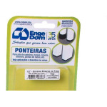 Ponteira Cadeira Engedom ''Pe'' Externo Preta   1/2'' 8 Pecas Redondo 3168