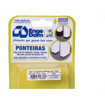 Ponteira Cadeira Engedom ''Pe'' Interno Preta  3/4'' 8 Pecas Redondo 3304
