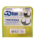 Ponteira Cadeira Engedom ''Pe'' Interno Preta  7/8'' 8 Pecas Redondo 3328