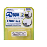 Ponteira Cadeira Engedom ''Pe'' Interno Branca  3/4'' 8 Pecas Redondo 3311