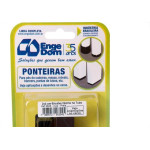 Ponteira Cadeira Engedom 20X40 Interno Preta 4 Pecas Retangular 3045