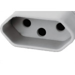 Pino Femea 2 Polos+Terra Perlex 20A Cinza 2046Cz