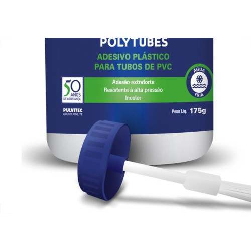 Cola Pvc Polytubes 175G Com Pincel Pulvitec Aa015