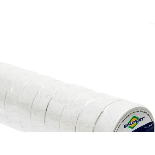 Fita Isolante Brasfort 10M X 19Mm Branca 8648 - Kit C/10 