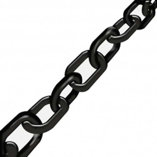 Corrente Pvc Caiado 15X25M Preta 