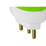 Pino Adaptador (Entrada =3 Redondo/Saida =2 Chato+Redondo) Daneva 10A Branco Dn1630 - Kit C/12 