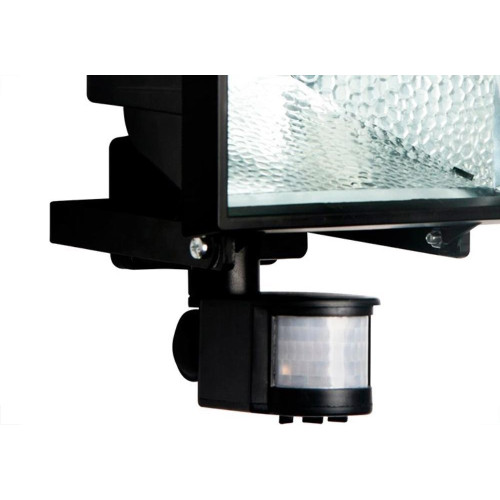 Refletor Brasfort Com Sensor Halogena 500W Preto 8903