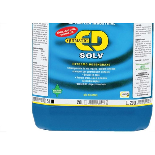 Desengraxante ''Liquido'' Industrial Quimatic 5L Ds2