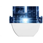 Abajour Noturno Brasfort Led Casa 220V Branco 8780
