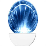 Abajour Noturno Brasfort Led Concha 127V Branco 8656