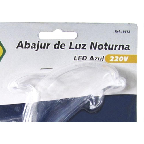 Abajour Noturno Brasfort Led Golfinho 220V Azul 8672