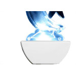 Abajour Noturno Brasfort Lua 127V Branco 8675