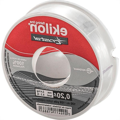 Linha Pesca Ekilon Branca 0,20Mm X 100M 47001 - Kit C/20 