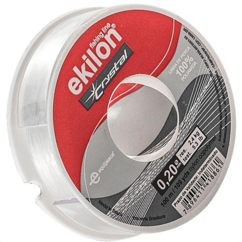 Linha Pesca Ekilon Branca 0,20Mm X 100M 47001 - Kit C/20 