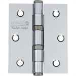 Dobradica Silvana 891 Ferro Cromado 3.1/2X3 Com Rolamento Com 3 Pecas 93843