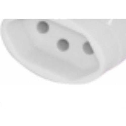 Pino Femea 2 Polos+Terra Daneva 20A Branco Dn1612 - Kit C/12 