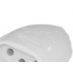 Pino Femea 2 Polos+Terra Daneva 20A Branco Dn1612 - Kit C/12 