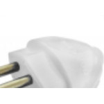 Pino Macho 2 Polos+Terra Daneva 20A Branco Dn1616 - Kit C/12 