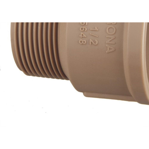 Adaptador Marrom Krona Soldavel Curto 85X3 339 - Kit C/3 
